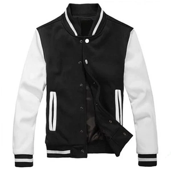 Source Para de cuero negro y blanco equipo de chaquetas on m.alibaba.com