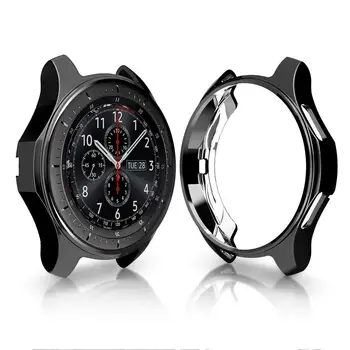Case For Galaxy Watch 46mm 42mm Gear S3 frontier strap TPU plated All-Around bumper shell frame Accessories