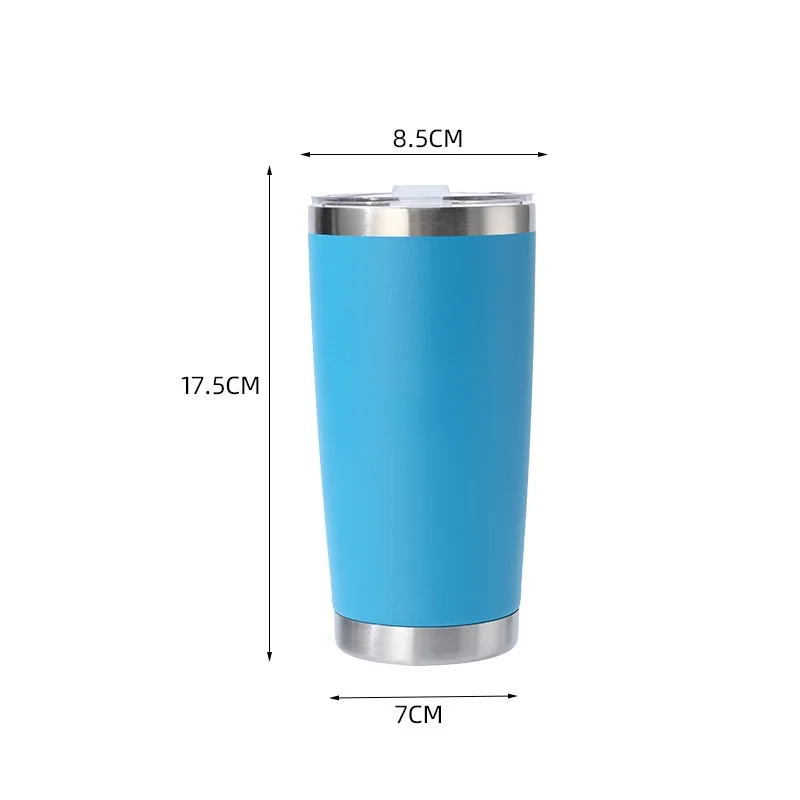 20oz Vacuum Thermal Stainless Steel Tumbler Mug Double Wall Insulated Reusable Drinkware For Company Souvenir Car Camping Custom
