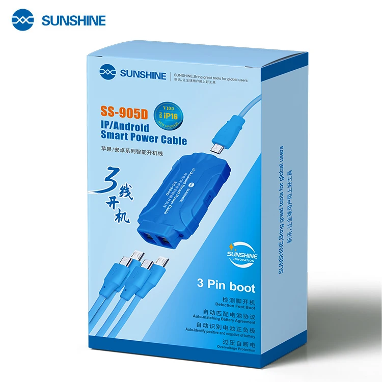 Sunshine Smart Boot Cable Customized Support for Iphone Android