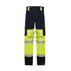 Wholesale Safety Construction Men's Welding Cargo Work Pants Fire Resistant Workwear Trouser