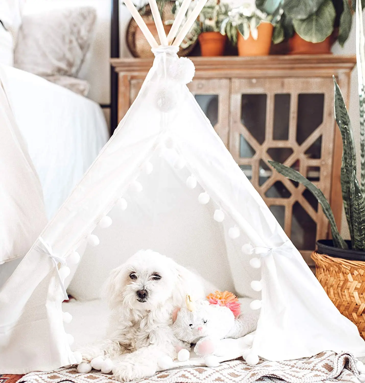 Dog teepee with cushion Clearance