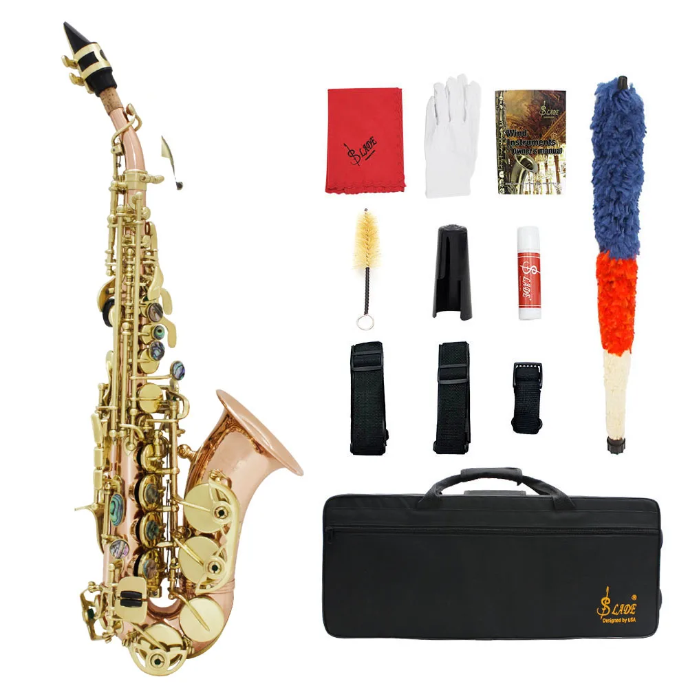 SLADE Professional Bronze Brass Rose Gold Soprano Saxophone with