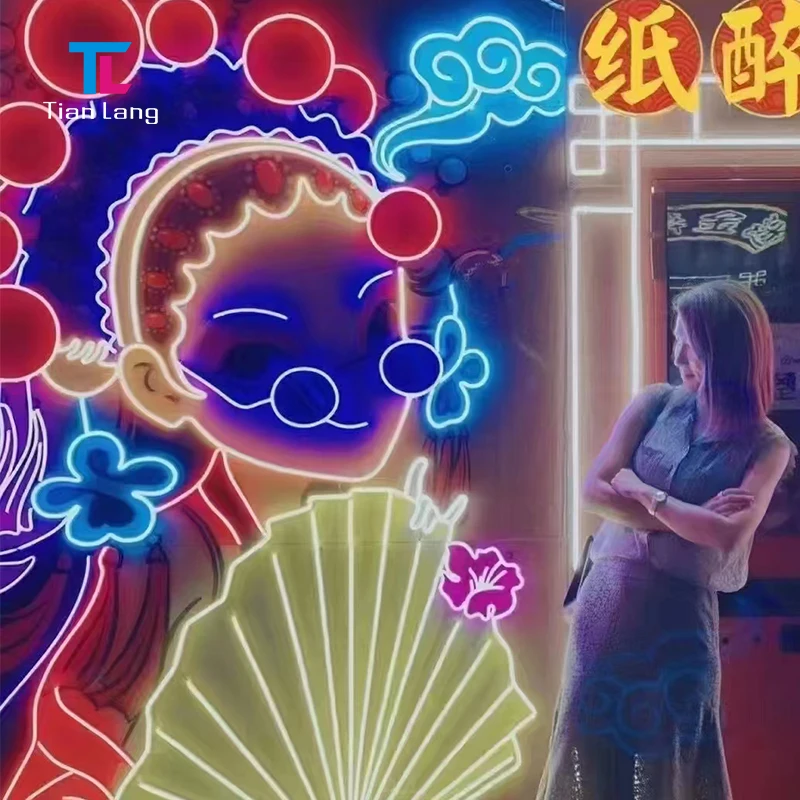 Spedizione Diretta Decorazione per Feste Personalizzata Angolo Ali Segnali Neon Acrilico Matrimonio Anime Compleanno Segnale Neon Luci Neon Finestra Appeso