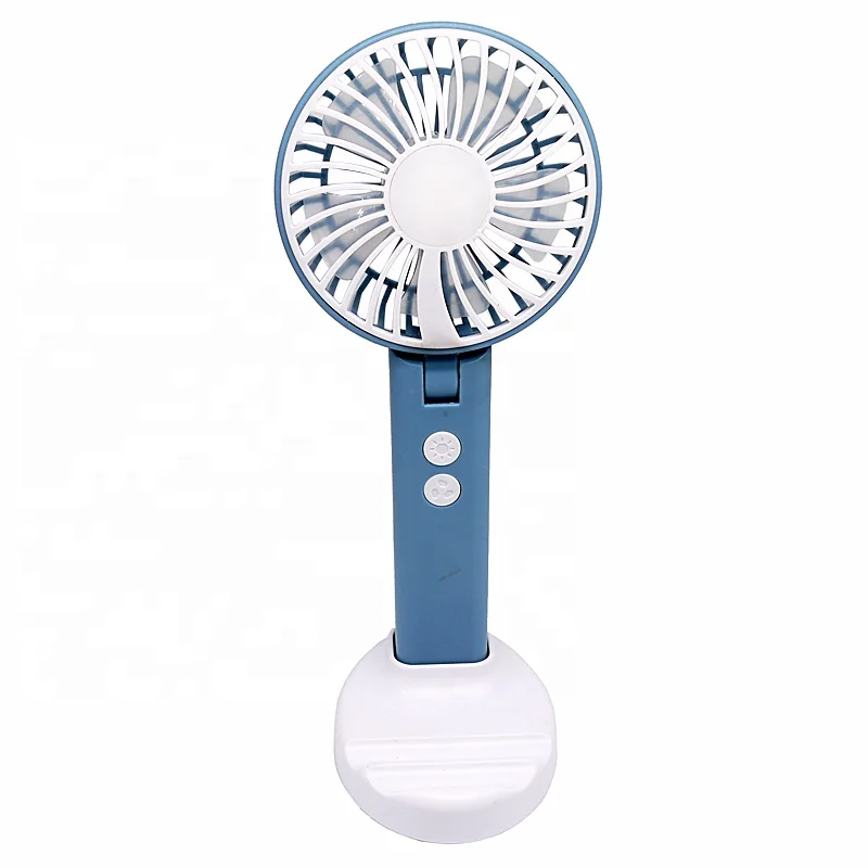 Led Mini Fan Travel Plastic Handheld Fan with Lamp for Sale