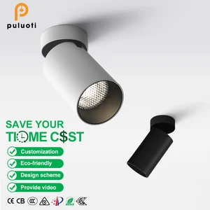 Modern Style Surface-Mounted Spot Light Aluminum Ceiling Spotlight 8W with 3000K/3500K/4000K/5000K for Home Office Lighting