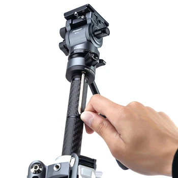 Quick Leveling Base Camera Head for Photography Fluid Video Tripod Bowl Head Damping Smoothly Portable Ball Head detail image