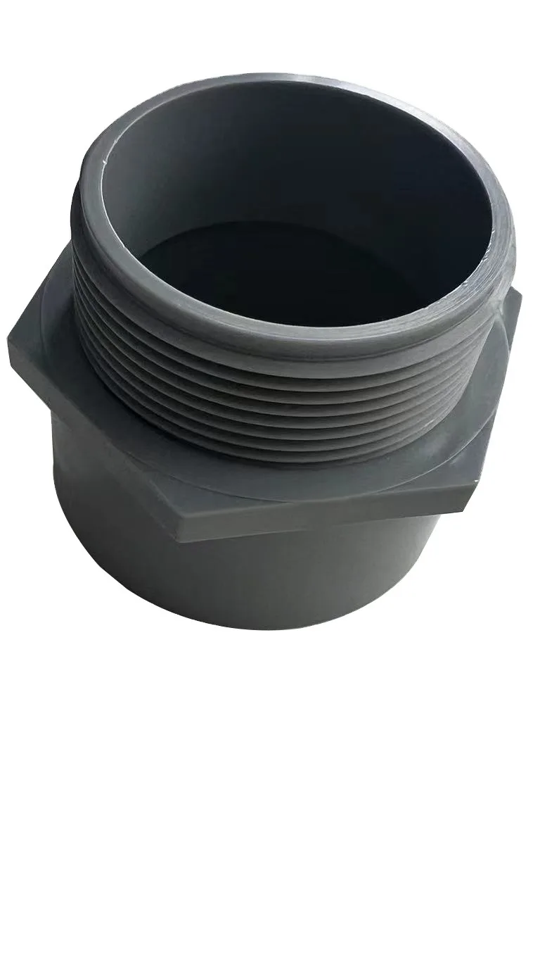 2 Inch Pvc Male Thread Terminal Adapter Straight Connector Electrical