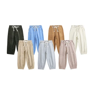 2026 Direct Selling Lovely Toddler Kids Girl Long Pant Corduroy Pants Kit Baby Long Pant Custom Colors Children's Pantaloons