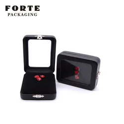 FORTE square premium jewellery box gem stones pack pu leather gem stone box