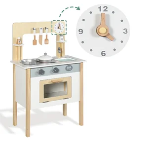 2026 New Style Wooden Kitchen Pretend Play Set Big Size Wood Toys for Girls and Children New Kitchen & Food Toys