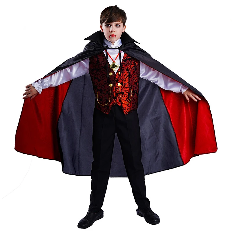 Halloween scary children cosplay clothing masquerade cosplay costume stage costumes  vampire cosplay outfits for boy