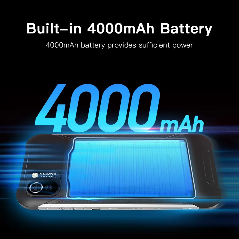2024 Global 4G 5.7 Inch IPS Touch Screen Dustproof  Waterproof 3GB NFC Android 12. Unlock IP65 Rugged Smartphone