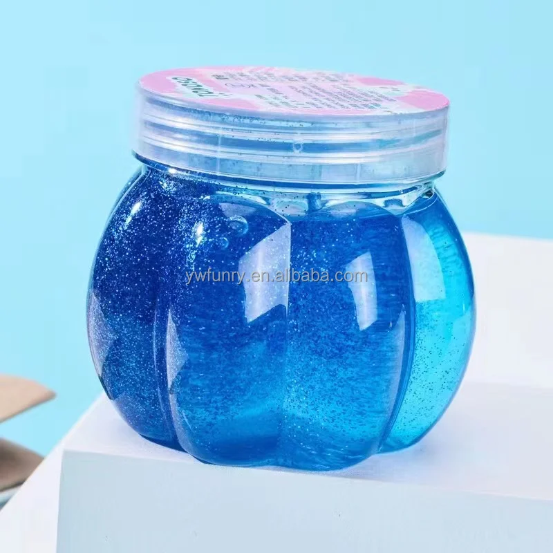 Glitter Ocean Slime Jars - A Pumpkin And A Princess