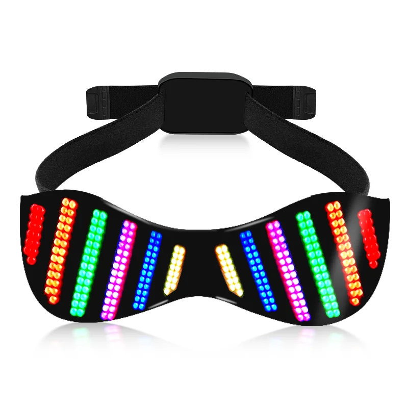 Smart APP Control Rechargeable DIY Glowing LED Glasses Christmas Birthday Party Glasses Night Club Cool Shinning LED Glasses