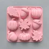 Calabaza de piñones de 9 hoyos rosa
