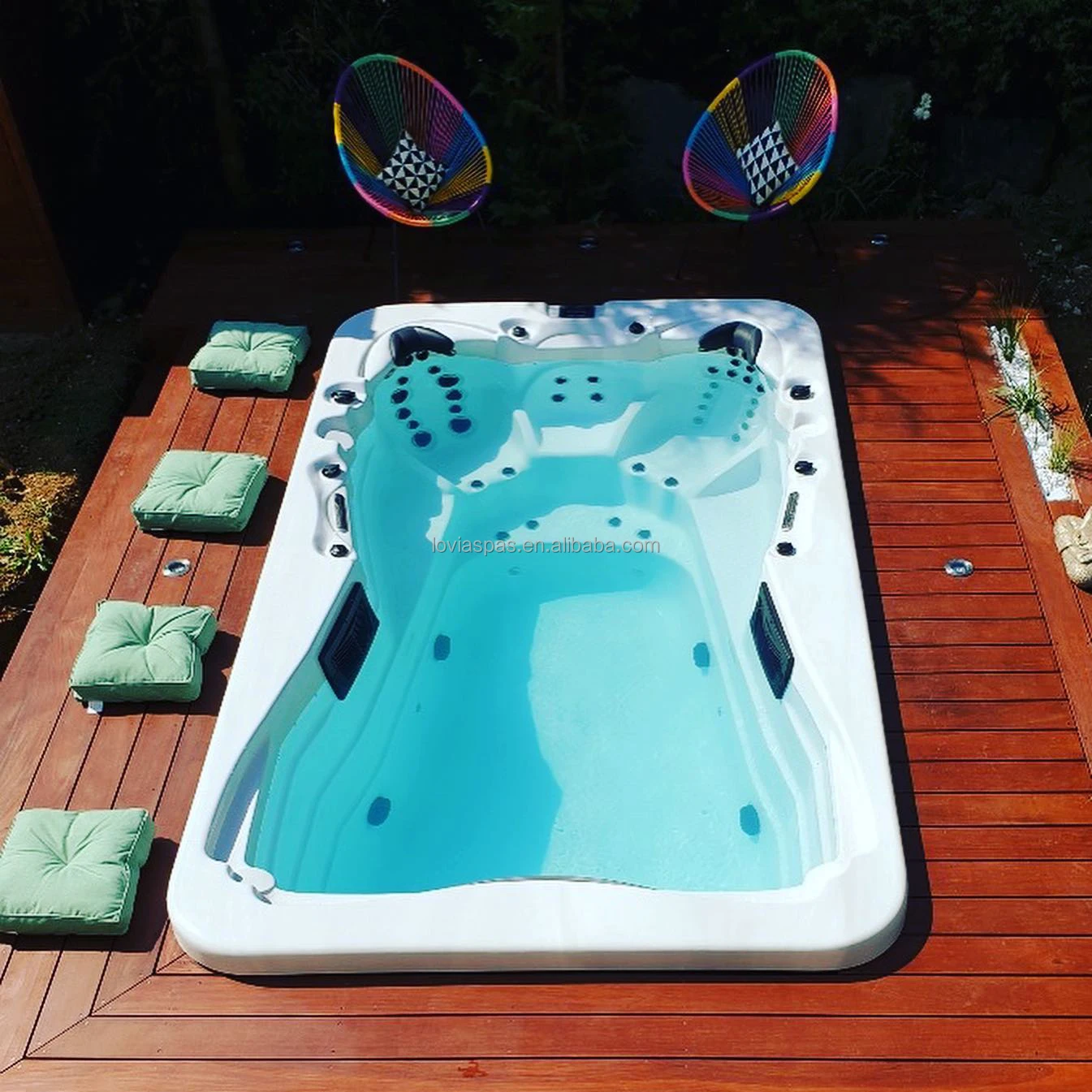 2023 Wholesale Swim Spa Training Machine Endless Swim Spa Pool Outdoor ...