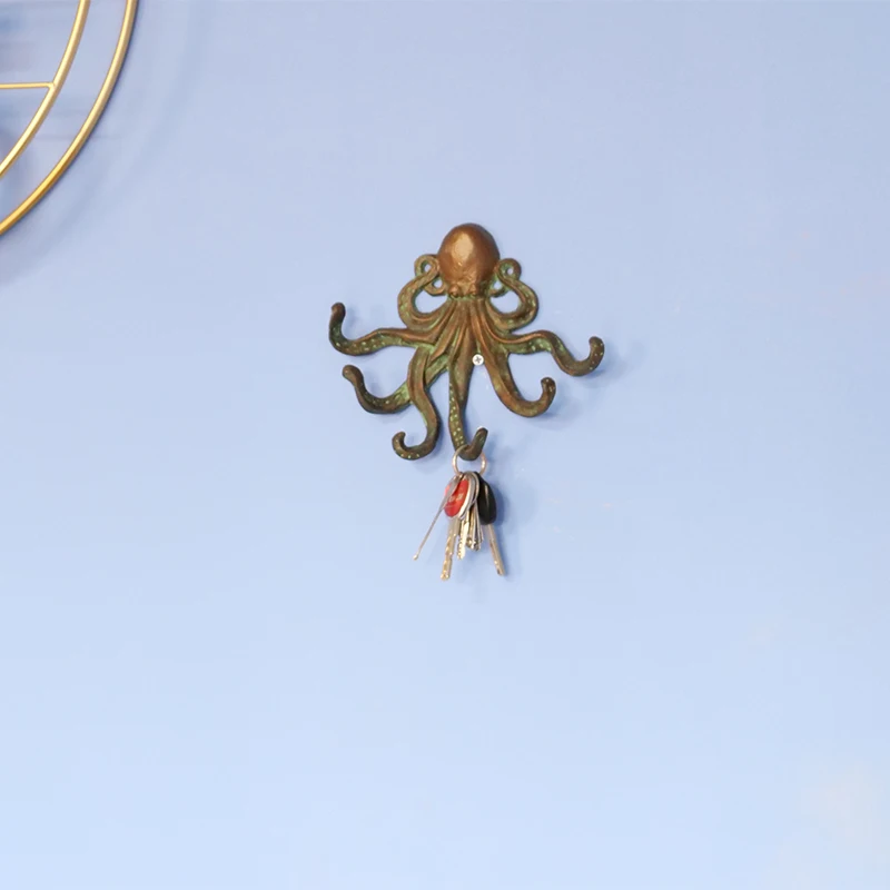 octopus shaped wall hangers hooks in
