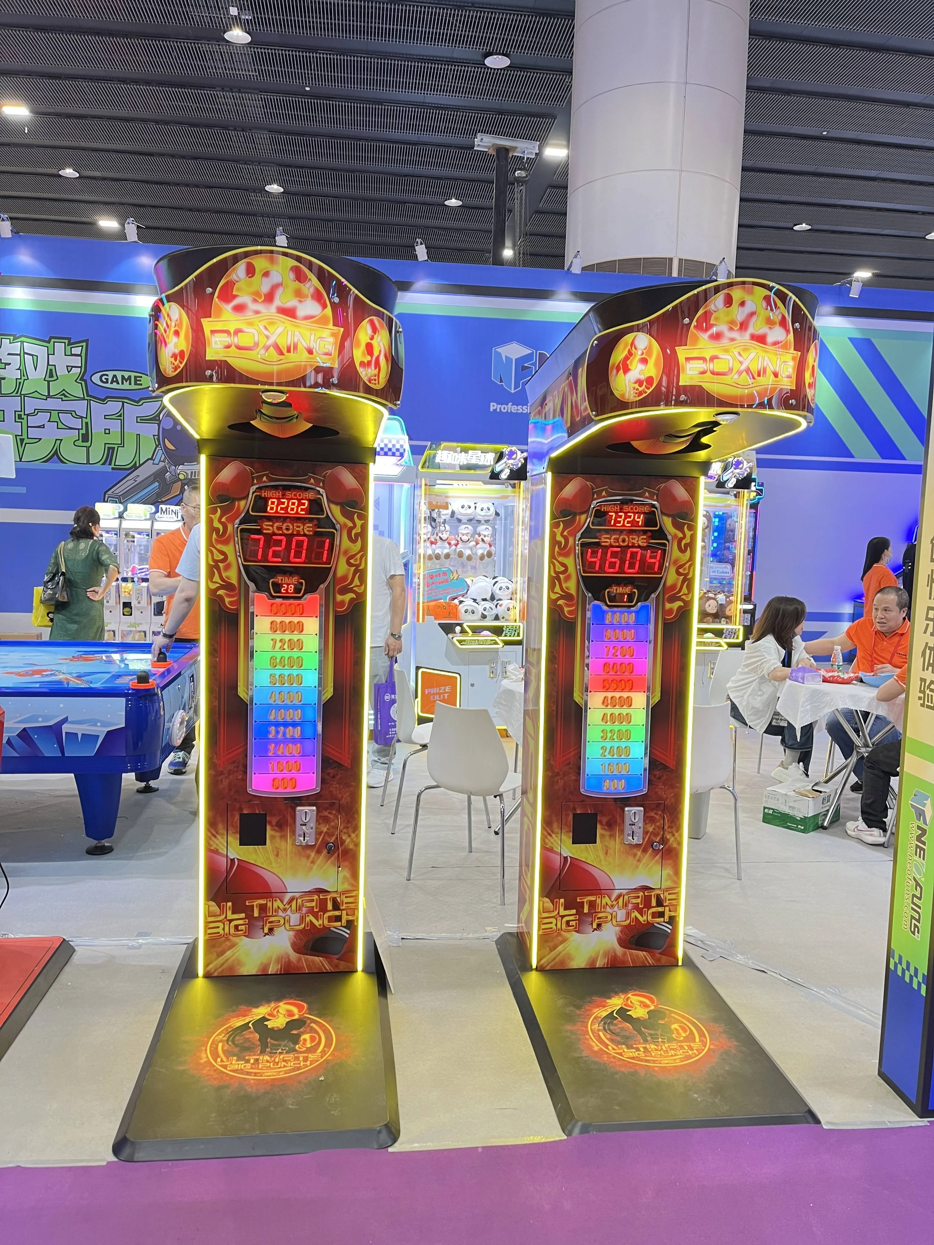 Hot Sale Sport Arcade Interactive Redemption Boxing Punch Measure Machine  Coin Operated Punching Bag Boxing Game Machine