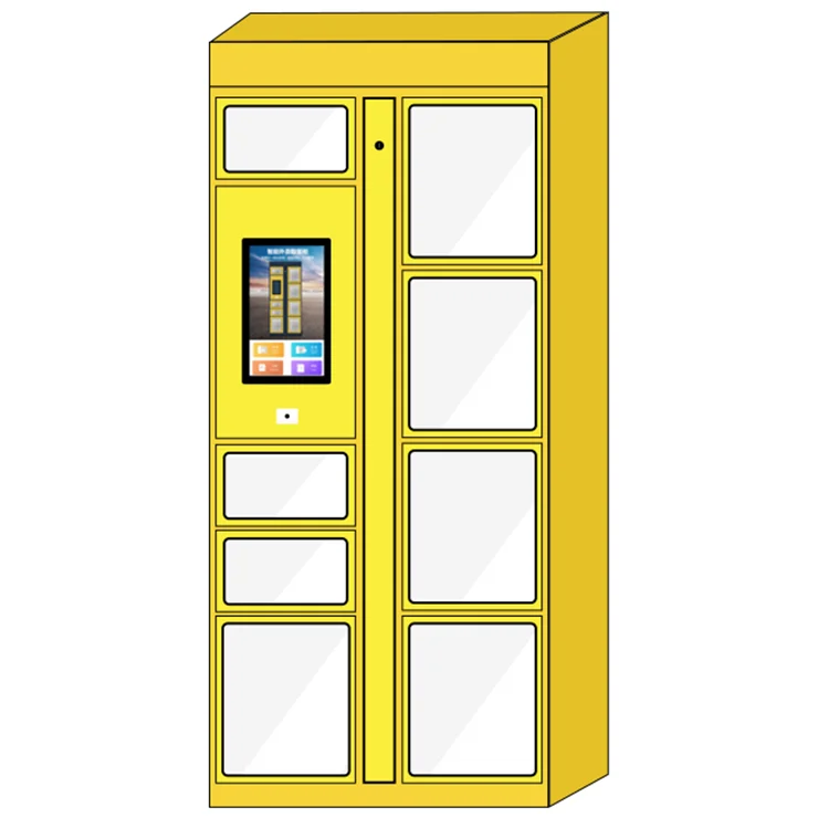 Best Seller  Double-sided Opening Intelligent Food Locker 24-hours Self Service Picking up Food Deliver for Restaurants