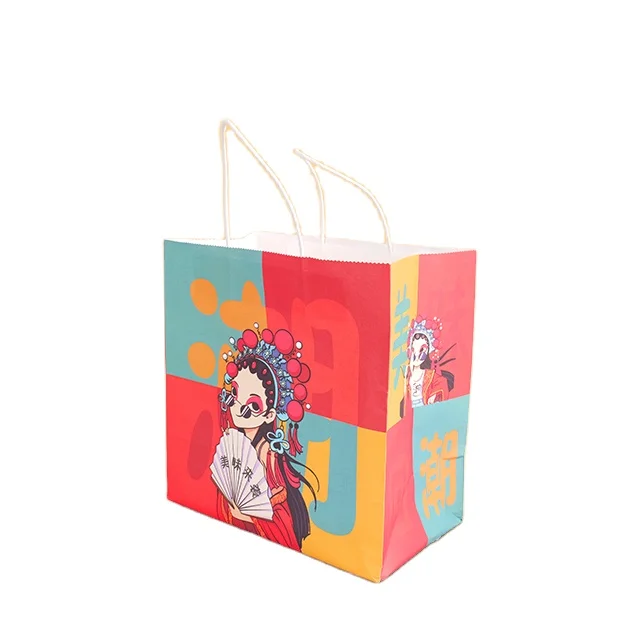 Factory Price Custom Printing Clothes Packaging Paper Bag With Your Own Logo