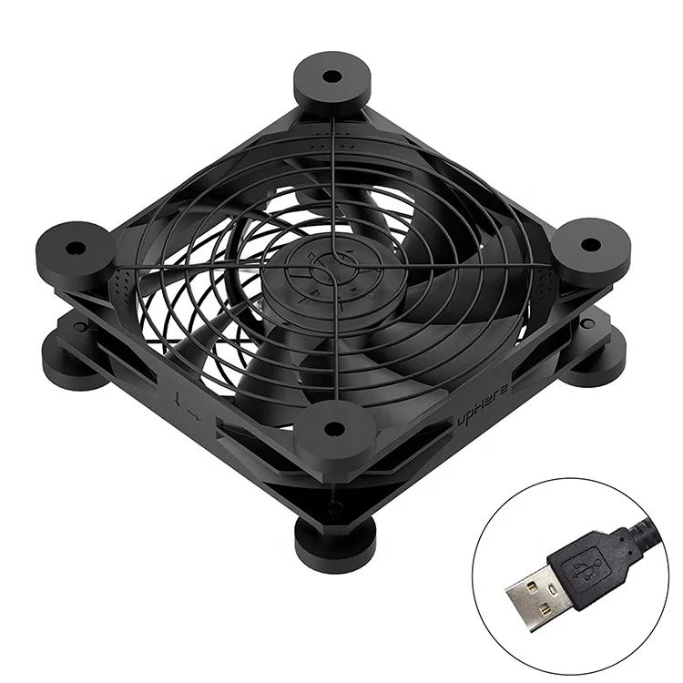 UpHere 120mm Desktop USB Fan with 3 Adjustable Speeds for Laptop