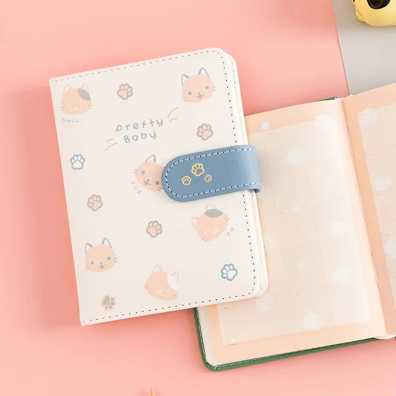 Custom A5 Japanese Korean Cute Cat Diary Stationery Journal Books for Girls 100 Inner Sheets Loose-leaf Full Printing Options