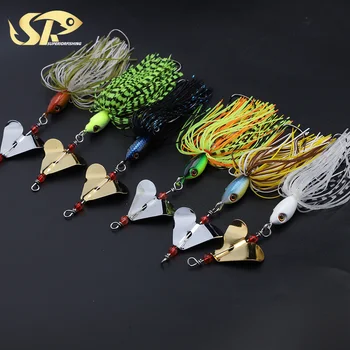 SUPERIORFISHING Buzz Bait Spinnerbait 20g 13cm Topwater in Line Buzzbait Skirts Rubber Lure Metal Jig Fishing Lure BZM09 – Soft Lure – view 2