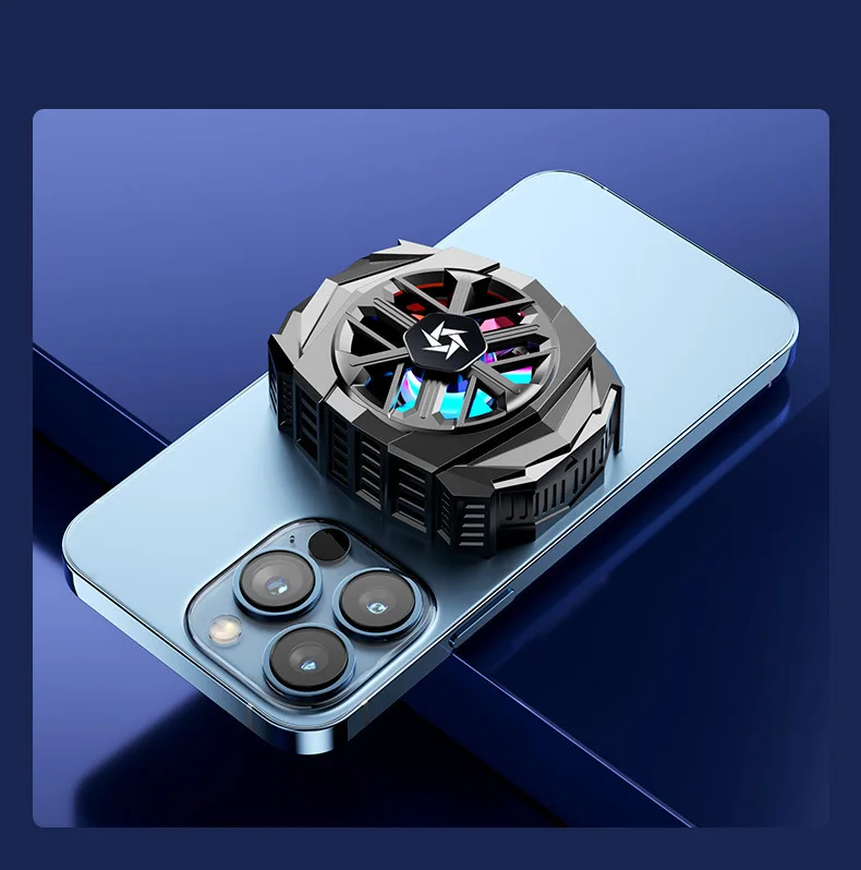 SL03 Magnetic Phone Cooler with Built-in 1200 Mah Battery Portable Gaming Wireless Phone Cooler Fan Semiconductor Cooler