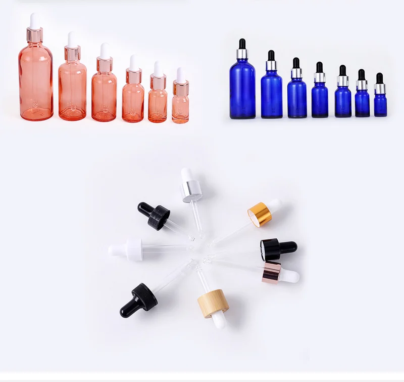 Wholesale 10ml 30ml 50ml Glass Dropper Bottle With Box Amber Essential ...