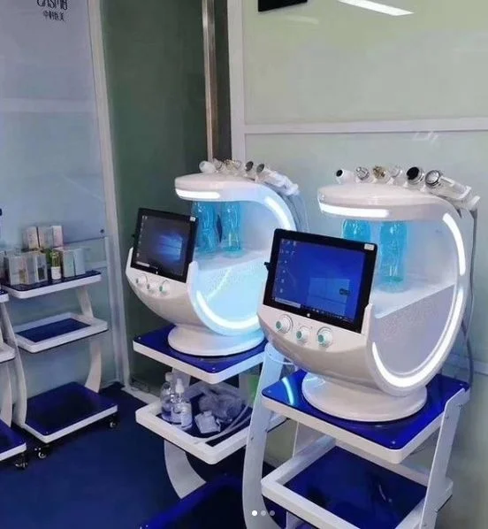 Портативный 7 в 1 аппарат для микродермабразии очистки воды кислородной струйной гидродермабразия лица анализатор