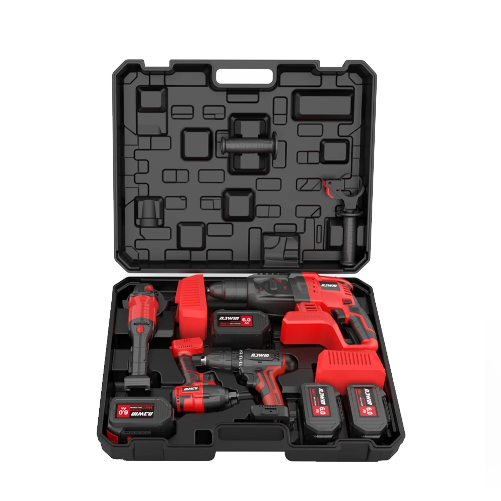 NAWIN Whole a Set of Tools Set Equipped With 6.0Ah Lithiumbattery Taladro Rotary Hammers Screwdriver for Dewalts