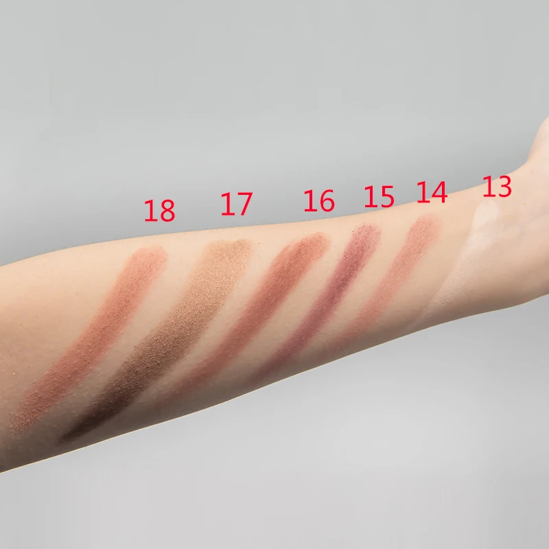 Оптовая продажа 18 видов цветов Тени для век кружевные шелковые трусики перламутрового оттенка с блестками, на высоком каблуке с металлическим метка частного назначения палитра мерцающие тени для век макияж