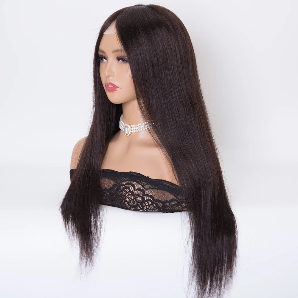 22 inch #2 color Fully hand tied silk top European virgin human hair toppers for women