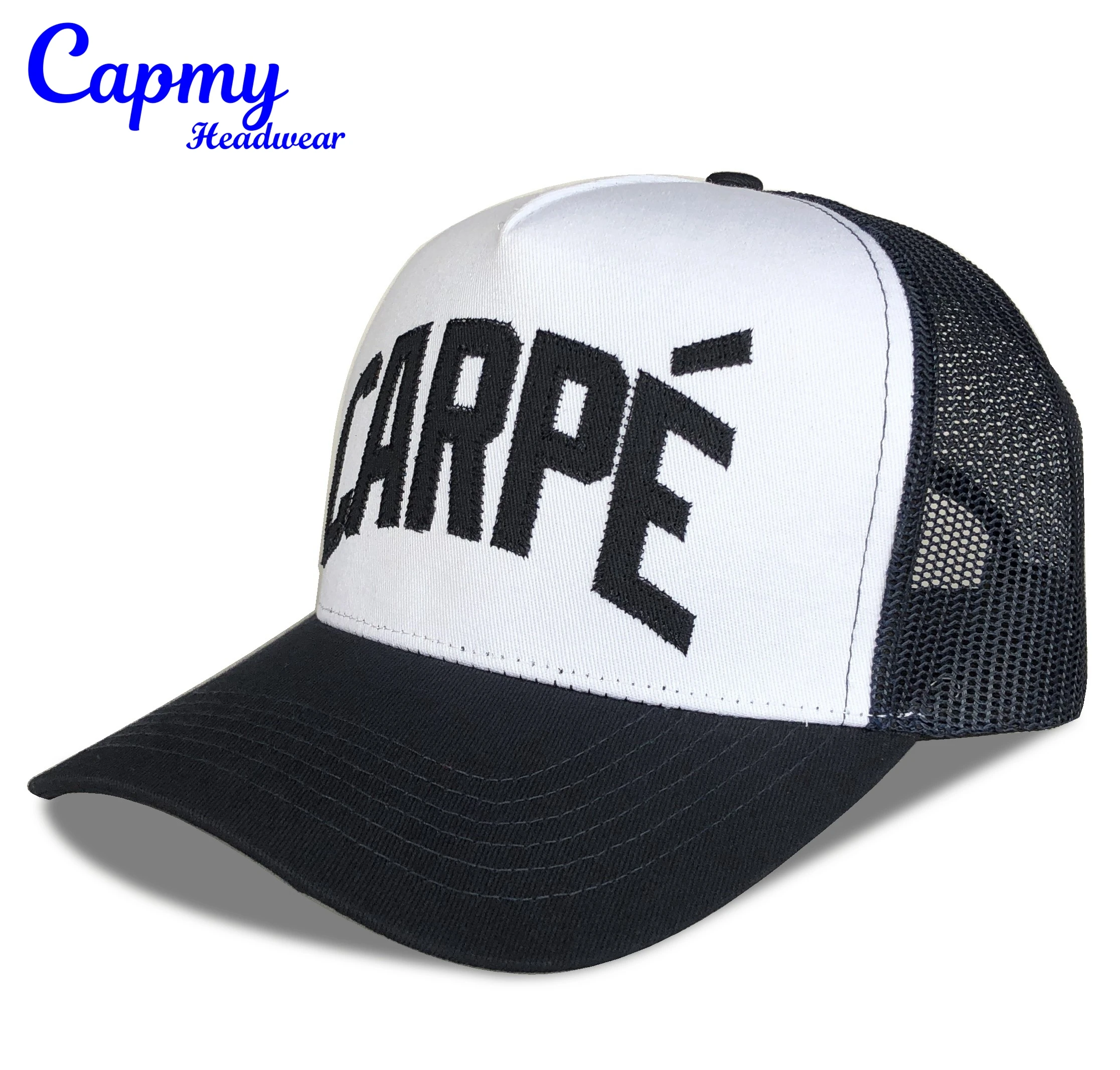 Customize Polyester Mesh Trucker Cap Hat Factory Price Summer Men Grey
