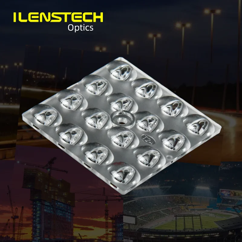 ILENSTECH Newest 16 in 1 Module Lens 50mm 3030 3535 Led Street Light Lens