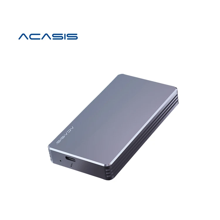 Acasis-Boîtier Thunderbolt 3 pour disque dur externe SSD M.2, 40Gbps,  NVcloser, en aluminium, haute vitesse, pour ordinateur portable et de bureau