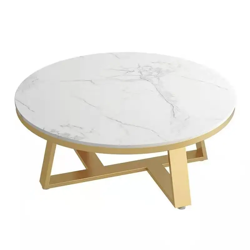 New Design Mecor Round Accent Marble Tabletop And X Base Gold Metal Frame Coffee Table For Living Room Home Office Buy Metal Drum Coffee Table Modern Round Nesting Coffee Tables Antique Round Coffee