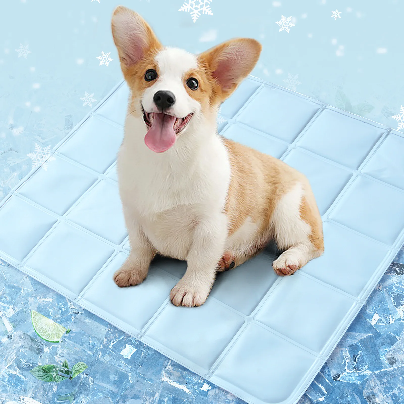 New Arrival Summer Machine Washable Long-Time Coldness Lasting Cooling Dog Cat Pet Mat Ice Pad for Bed Sofa and Floor