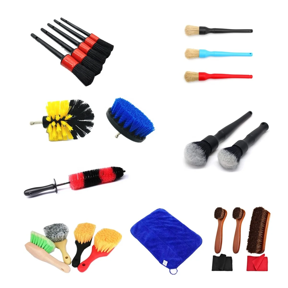 Car Detailing Brush Set Natural Boars Hair Ultra-Soft Cleaning Tool Auto  Detail Brushes Kit to Wash Vehicles Interior Exterior Trim Wheel Rim  Automotive Engine - China Detailing Brush and Cleaning Brush price
