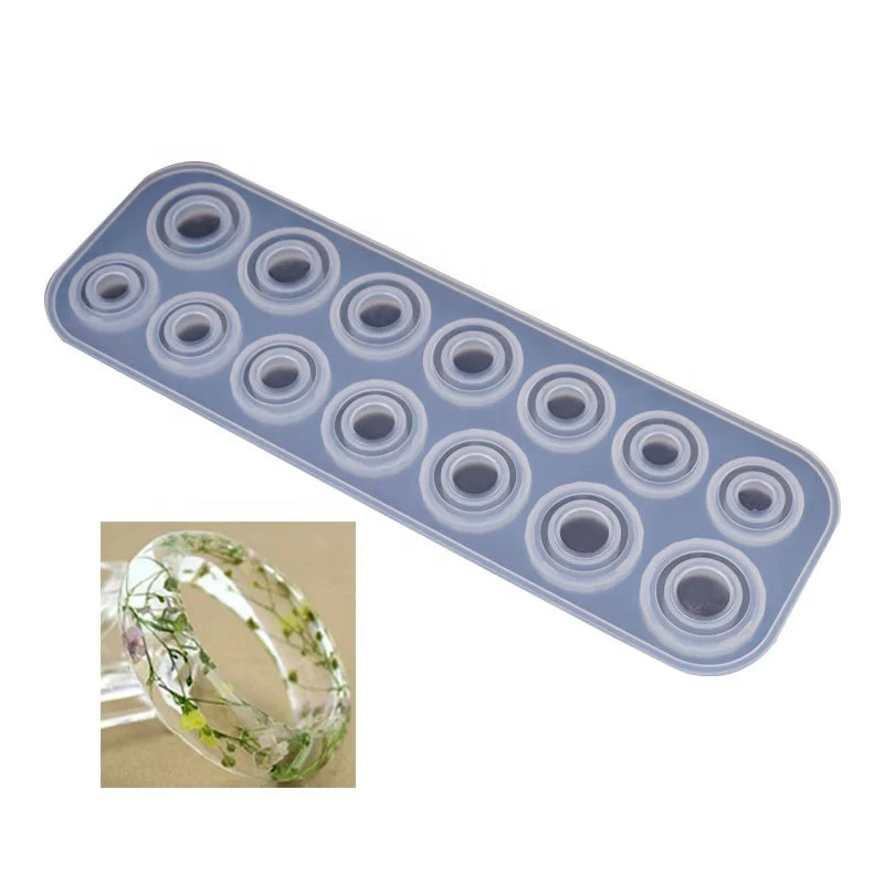 Silicone Ring Mold Handmade DIY Making Jewelry Crystal Epoxy Resin Mould.