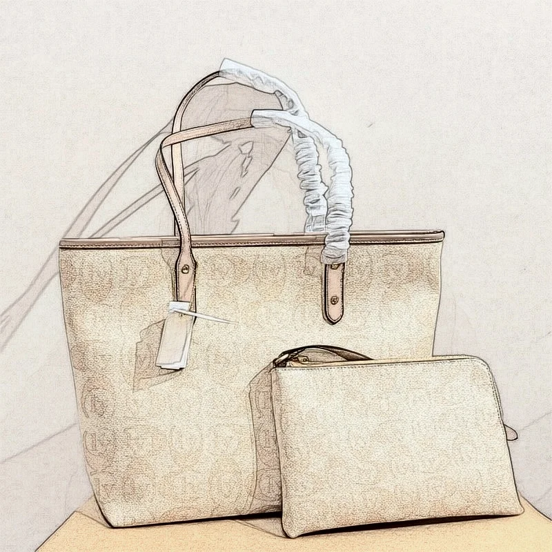 Casual Large Capacity Soft Shoulder PU Woven Tote Bag Magnetic Button Closure Hollow Mesh Cotton Lining Leisure Travel Women’s