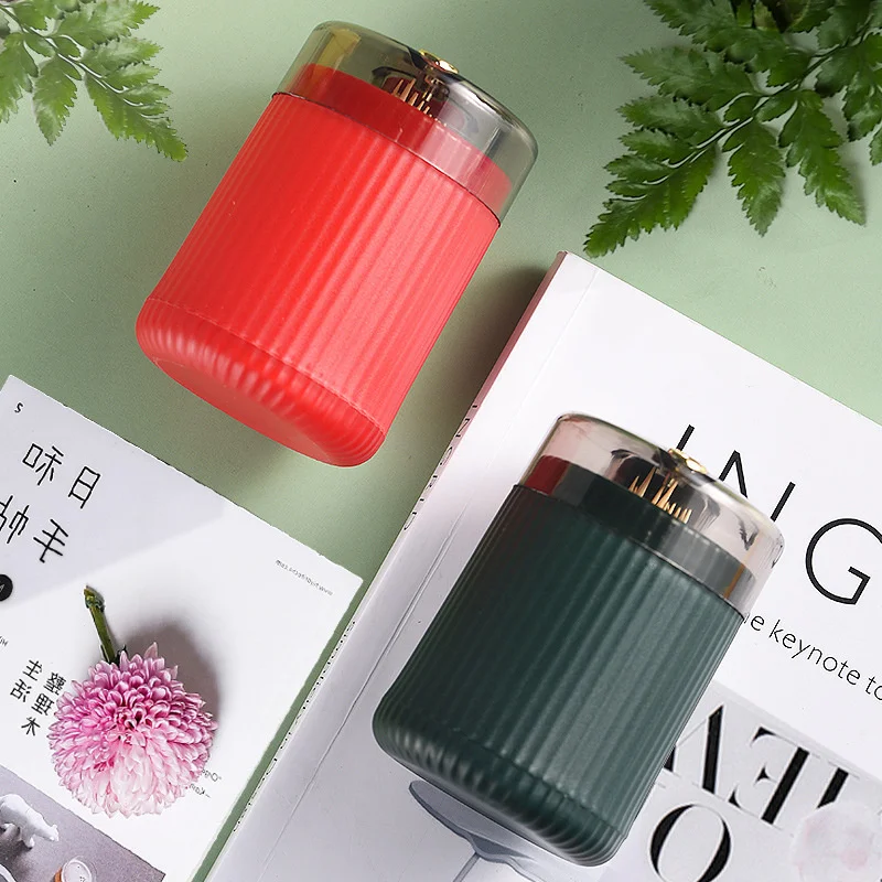 Portable Automatic Press Toothpick Dispenser Storage Box Plastic Toothpick Holder Container Organizer