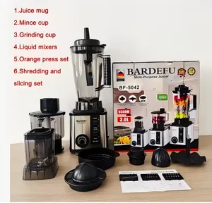 6 in 1 Stainless Steel Blade Blender Multifunctional Home Kitchen Appliances Electric Fruit Smoothie Food Juicers Mixer Blenders