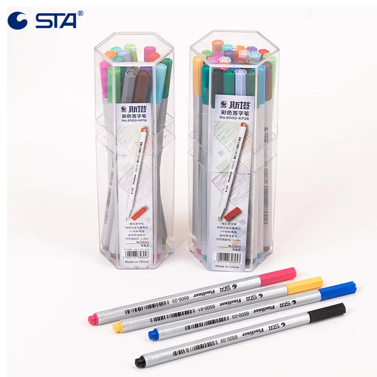 STA 26 Colors Fine Liner Pen Mm Micron Tip