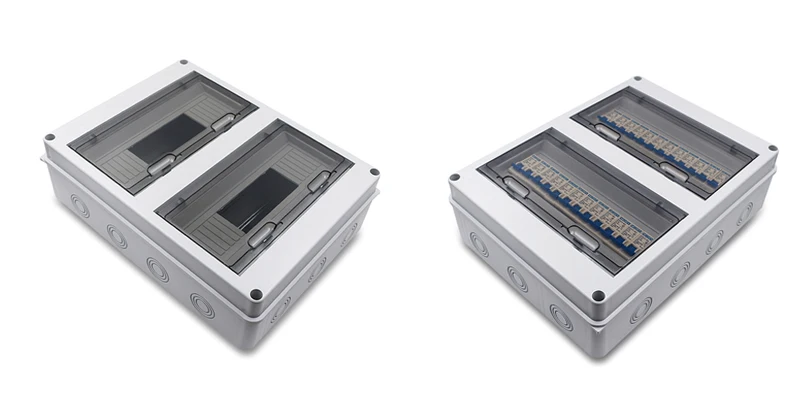 product-1-1 24 Way Plastic Electrical Ip65 Distribution Box for Circuit Breaker Db Box Mcb Distribution Board Mcb Box Cover