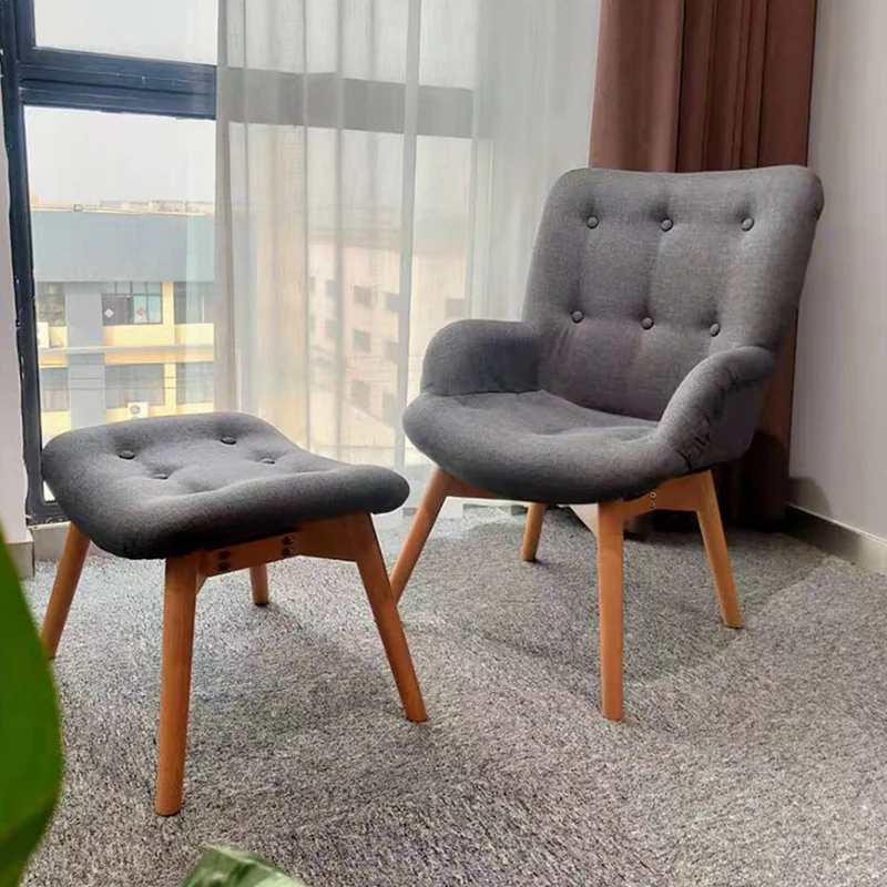 High Back Sitting Furniture Modern Leisure Recliner Sofa Chair Wingback Wing Back Accent Chair Fabric,fabric Modular 100pcs