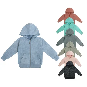 Custom Embroidery logo Baby Jackets Outwears Long Sleeve Baby Zipper Tops Boys Clothing Batik Print Hoodie Clothes