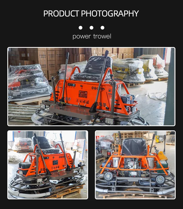 1000mm Concrete Riding Helicopter Float Trowel Concrete Rideon Power