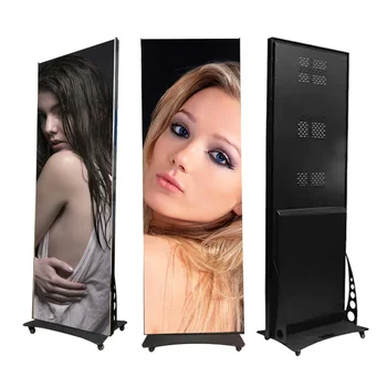 Screen Digital Hd Poster Stand LED Screen P2 LED Totem/p2.5 Indoor Floor Standing IP67 LCD 4K SDK Indoor Black Led Video Wall 2G